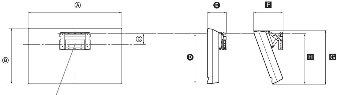 SONY KDL-19L4000 - Tabella delle dimensioni di installmente del teilevisore - 3