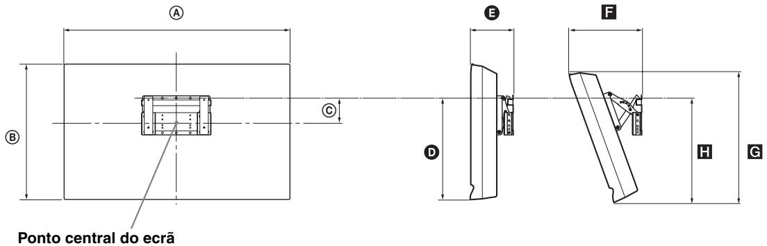 SONY KDL-19L4000 - Tabela de dimensiones de instalacao do televisor - 2