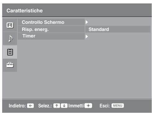 SONY KDL-19L4000 - Menu Caratteristiche - 1