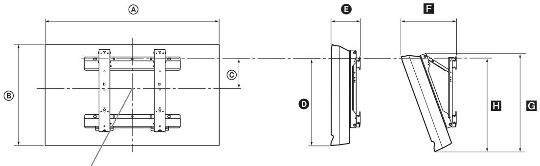 SONY KDL-19L4000 - Tabella delle dimensioni di installmente del teilevisore - 1