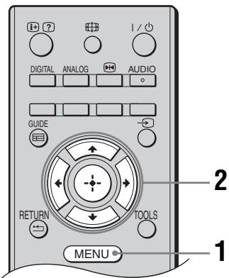 SONY KDL-19L4000 - Navigieren in den Menüs - 1