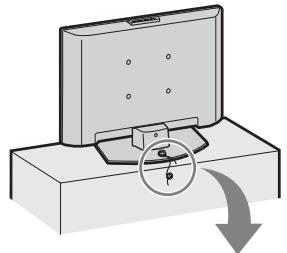 SONY KDL-19L4000 - 4: Impedir que o televisor se vire - 1