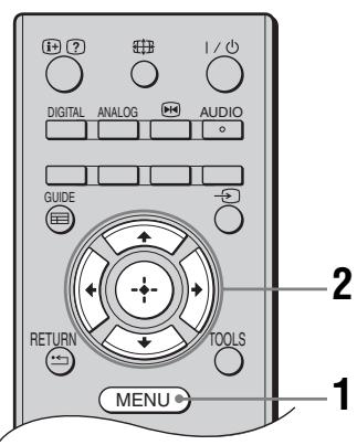 SONY KDL-19L4000 - Navigeren door menu's - 1