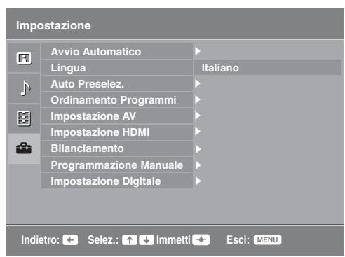 SONY KDL-19L4000 - Menu Impostazione - 1