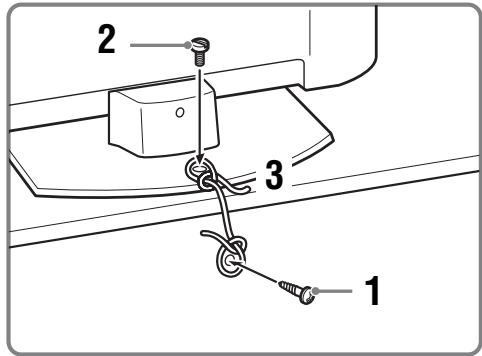 SONY KDL-19L4000 - 4: Fissaggio antirovesciamento del teilevisore - 2