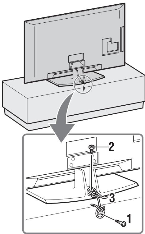 SONY KDL-37V5500 - 3: Protection du téléviseur contre les chutes - 1