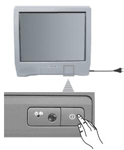 SONY KV-14CT1K - Włuczanie telewizora i automatyczne programowania - 2