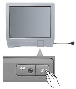 SONY KV-14CT1K - Zapnutí a automaticke naladěné TV - 2