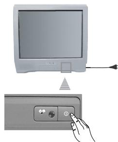 SONY KV-14CT1K - Zapnutie a automatické naladenie televízora - 1