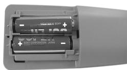 SONY KV-14CT1K - Az elementek behelysezése a távirányítóba - 2