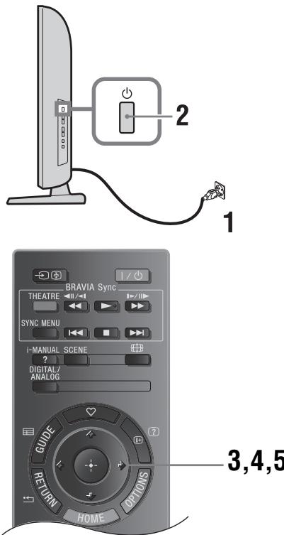 SONY KDL-32BX300 - 6: Taal, land/regio en locatie selecteren - 1