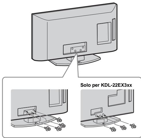 SONY KDL-32BX300 - 2: Fissaggio del supporto - 2