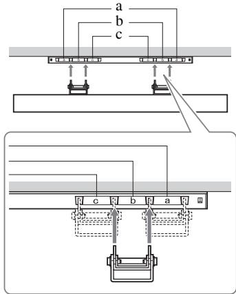 SONY KDL-32BX300 - Diagramma/tabella delle posizioni delle viti e dei ganci - 4