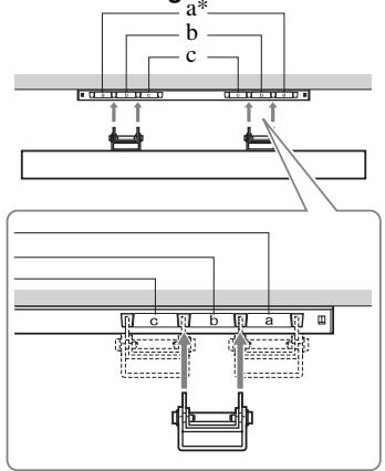 SONY KDL-37BX401 - Diagramma/tabella delle posizioni delle viti e dei ganci - 3