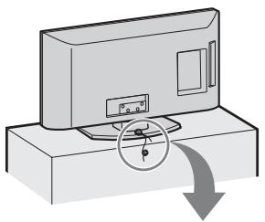 SONY KDL-37BX401 - 4: Impedir que o televisor se vire - 1