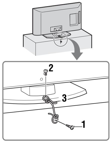 SONY KDL-37BX401 - 4: voorkomen dat de televisione omvalt - 1