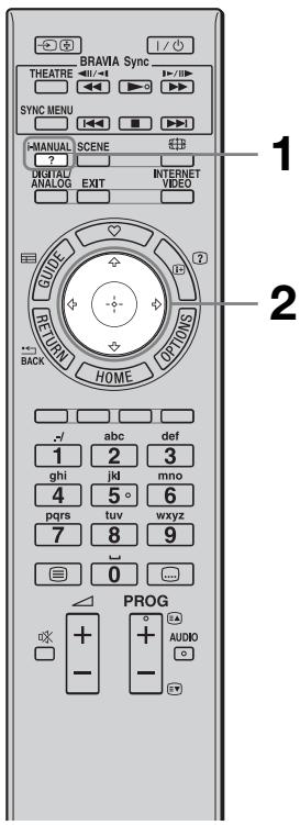 SONY KDL-40EX605 - Korzystanie z trybu i-Manual - 1