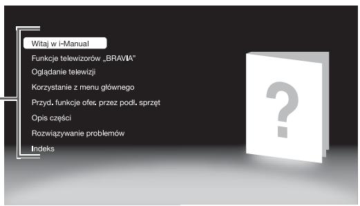SONY KDL-40EX605 - Do wyboru elementów są przyciski / / / / . - 2