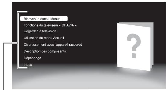 SONY KDL-40EX605 - Pour utiliser l'i-manual - 4