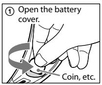 SONY TDG-BR100 - Replacing the battery - 1