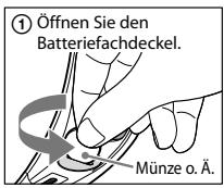 SONY TDG-BR100 - Austauschen der Batterie - 1