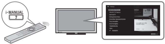 SONY BRAVIA KDL-55HX920 - Nadat u uw BRAVIA-tv geïnstalleerd hebt en de basis bediening geleerd hebt met deze handleiding, kunt u de ingebouwde handleiding (i-Manual) raadplegen voor de verdere verduidelijking van de functies van uw tv. - 1