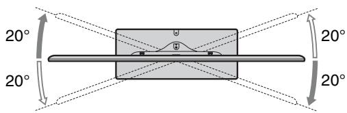 SONY BRAVIA KDL-55HX920 - Ajuste del ángulo (pivotar) (excepto el modelo KDL-60NX72x) - 2