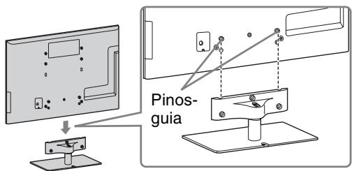 SONY BRAVIA KDL-55HX920 - 1: Colocar o suporte de fixação para mesas - 1