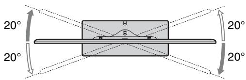 SONY BRAVIA KDL-55HX920 - Ajuste do ângulo (rotação) (excepto para KDL-60NX72x) - 2