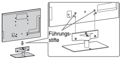 SONY BRAVIA KDL-55HX920 - 1: Befestigen des Tischständers - 1