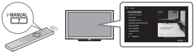 SONY BRAVIA KDL-55HX920 - Después de configurar el televisor BRAVIA y conocer las operaciones básicas de este manual, consulte el manual incorporado (i-Manual) para obtener más detalles de las funciones del televisor. - 1