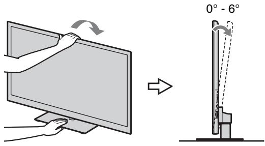 SONY BRAVIA KDL-55HX920 - Ajuste do ângulo (rotação) (excepto para KDL-60NX72x) - 3