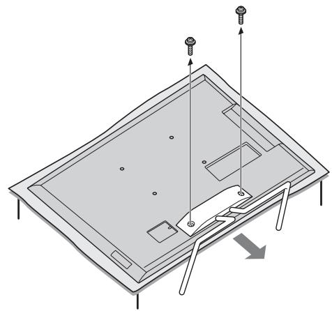 SONY KDL-40EX720 - Separar o suporte de fixação para mesas do televisor - 2