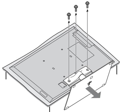 SONY KDL-40EX720 - De tafelstandaard van de televisione losmaken - 2