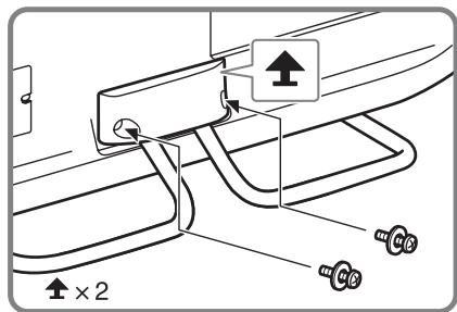 SONY KDL-40EX720 - 1: Colocar o suporte de fixação para mesas - 4