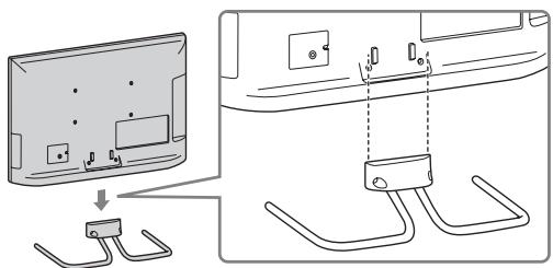 SONY KDL-40EX720 - 1: De tafelstandaard bevestigen - 3