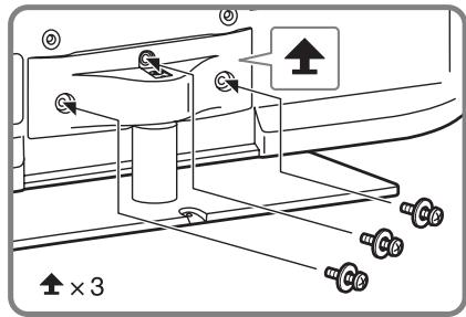 SONY KDL-40EX720 - 1: Colocar o suporte de fixação para mesas - 3