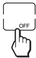 SONY RM-AV2000 - Press the OFF key. - 1