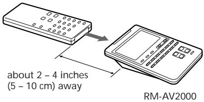 SONY RM-AV2000 - Note - 2