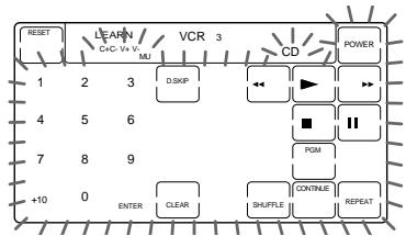 SONY RM-AV2000 - Example: To assign a CD player to the VCR3 button - 4