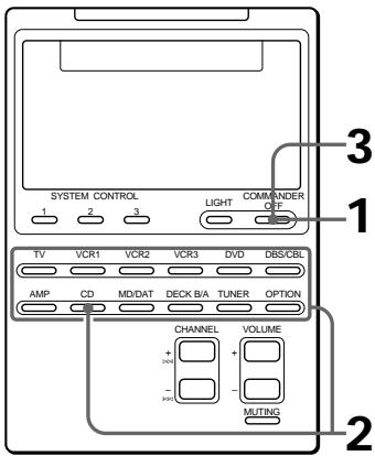 SONY RM-AV2000 - Using the OPTION button - 1