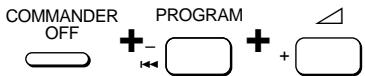 COMMANDER OFF + - PROGRAM + + △