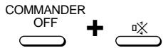 COMMANDER OFF + ☐X