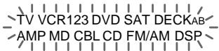TV VCR123 DVD SAT DECKAB AMP MD CBL CD FM/AM DSP