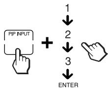 SONY RM-AV2100 - Ejemplo: Para programar el canal de television 123 en la tecla PIP INPUT - 4
