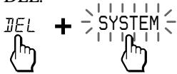 SONY RM-AV3000 - Cómo borrar los comandos programados de un botón SYSTEM CONTROL-esque o una tecla de etiqueta correspondiente - 12