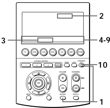 SONY RM-AV3000 - Ajuste de la luz de fondo de la pantalla - 1