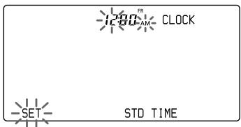 SONY RM-AV3000T - Setting the clock for the first time after installing batteries - 5
