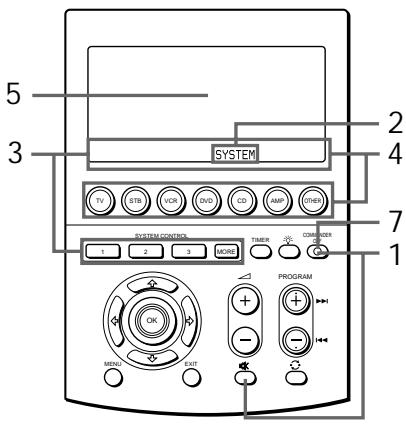 SONY RM-AV3000T - Programming a series of commands for the SYSTEM CONTROL buttons or the Label keys - 1