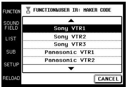 SONY RM-TP501E - Affectation des apparils raccordés - 3